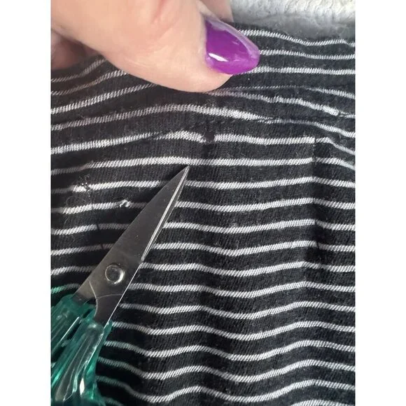 Sol Angeles Woman's Sz M Black White Stripe Sleeveless Wrap Dress NWT - Picture 12 of 13